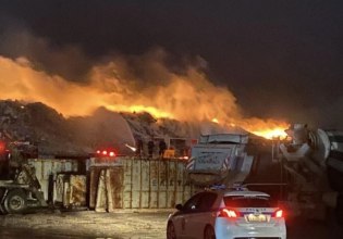 Θεσσαλονίκη: Φωτιά σε εργοστάσιο ανακύκλωσης στα Διαβατά