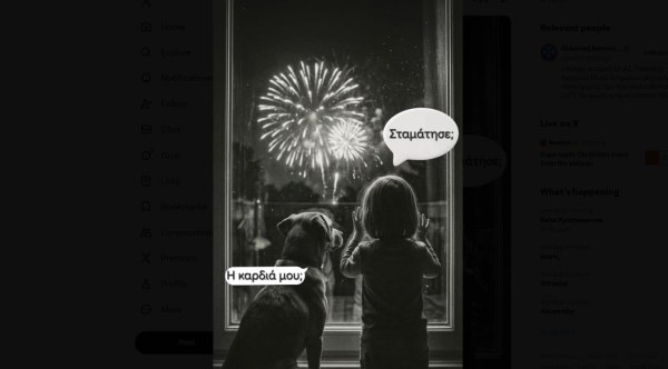 Το σκίτσο της ΕΛ.ΑΣ για τα πυροτεχνήματα – «Δεν είναι διασκεδαστικά για όλους»