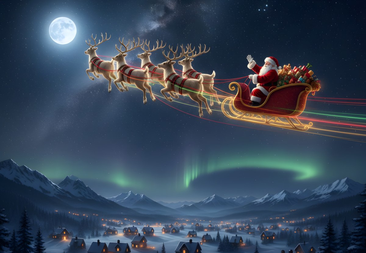 Άγιος Βασίλης: Πού βρίσκεται; Δείτε live το ταξίδι του σε όλο τον κόσμο