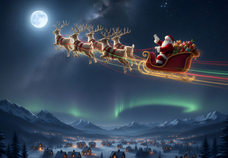 Άγιος Βασίλης: Πού βρίσκεται; Δείτε live το ταξίδι του σε όλο τον κόσμο