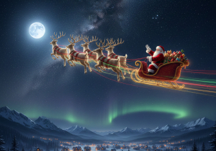 Άγιος Βασίλης: Πού βρίσκεται; Δείτε live το ταξίδι του σε όλο τον κόσμο