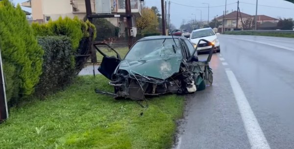 Τραγωδία στη Βέροια: Νεκρός 22χρονος σε τροχαίο τα ξημερώματα των Χριστουγέννων