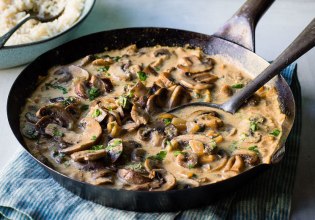 Συνταγή: Stroganoff με μανιτάρια