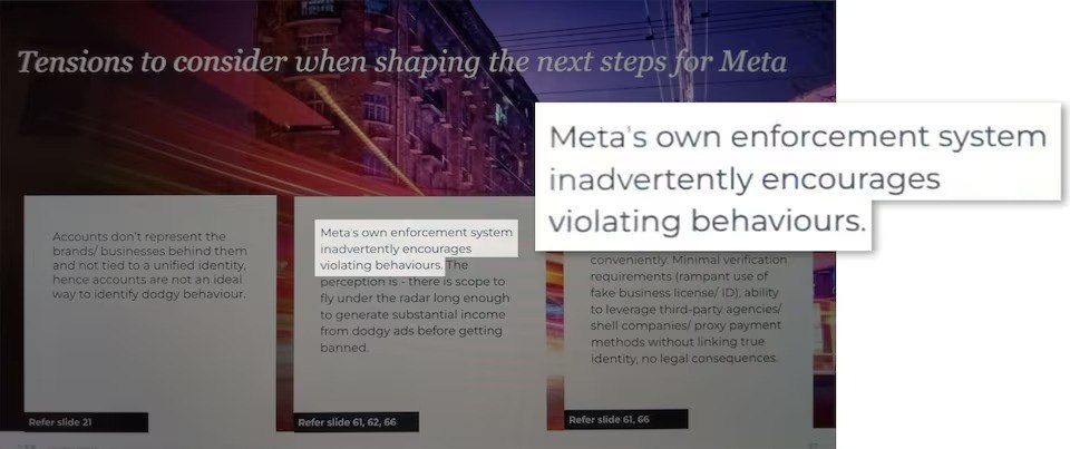 Έκθεση για λογαριασμό της Meta διαπίστωνε ότι η ίοδια η εταιρεία ενθαρρύνει τις παράνομες διαφημίσεις (Reuters)