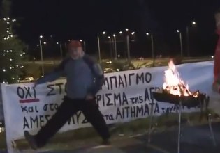 Αγρότης κάνει σπαγγάτο σε ζωντανή σύνδεση στην Καρδίτσα και γίνεται το απόλυτο viral
