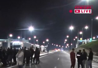 Αγρότες έκλεισαν τη νέα Εθνική Οδό Πατρών – Πύργου