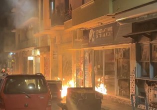 Εξάρχεια: Πεδίο μάχης με μολότοφ, χημικά, κρότου λάμψης και πυρκαγιές σε κάδους