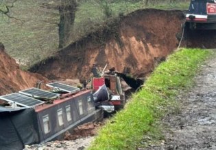 Μεγάλη καθίζηση σε κανάλι στην Αγγλία – Διασώθηκαν τουλάχιστον 10 άνθρωποι