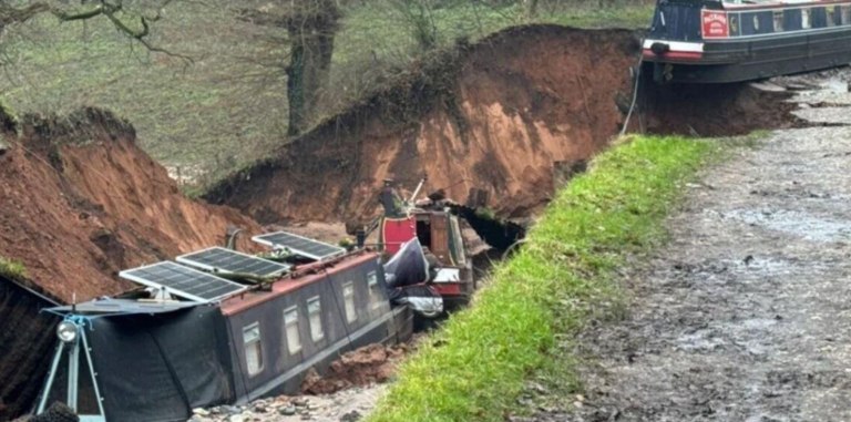 Μεγάλη καθίζηση σε κανάλι στην Αγγλία – Διασώθηκαν τουλάχιστον 10 άνθρωποι