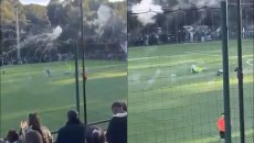 Γαλλία: Φωτοβολίδες σε αγώνα Κ18 τραυμάτισαν τρεις ποδοσφαιριστές (vid)