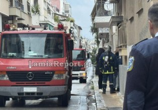 Συναγερμός στη Λαμία: Άνδρας ταμπουρώθηκε σε διαμέρισμα και απειλεί να βάλει φωτιά