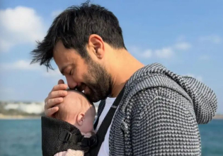 Αντρέας Γεωργίου: Η βόλτα στη θάλασσα με την 4 μηνών κορούλα του