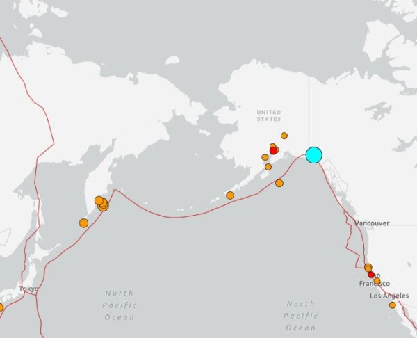 Σεισμός 7 Ρίχτερ στα σύνορα Καναδά – ΗΠΑ κοντά στην Αλάσκα
