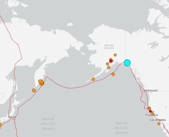 Σεισμός 7 Ρίχτερ στα σύνορα Καναδά – ΗΠΑ κοντά στην Αλάσκα