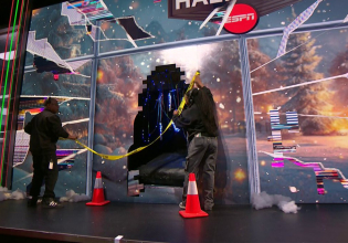 Απίστευτη στιγμή: Ο Σακίλ Ο’Νιλ πέρασε… μέσα από το videowall της εκπομπής (vid)