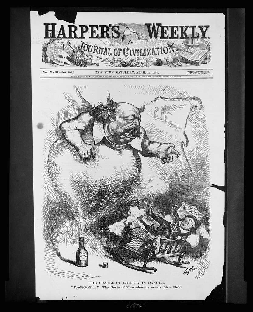 Γελoιογραφία του Thomas Nast στο Harper’s Weekly / Photo: Wikimedia Commons