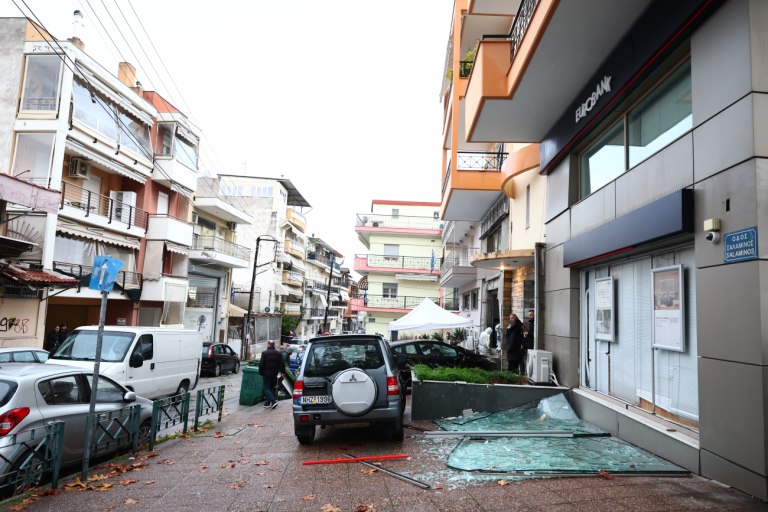 Θεσσαλονίκη: Βίντεο ντοκουμέντο από την έκρηξη στην τράπεζα στον Εύοσμο