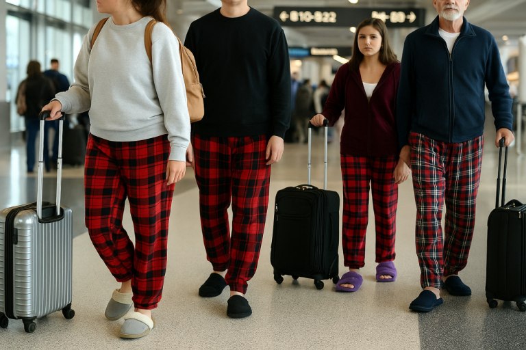 ΗΠΑ: Με πιτζάμες και παντόφλες οι επιβάτες στα αεροδρόμια – Viral απάντηση στην οδηγία «ντυθείτε καλύτερα»