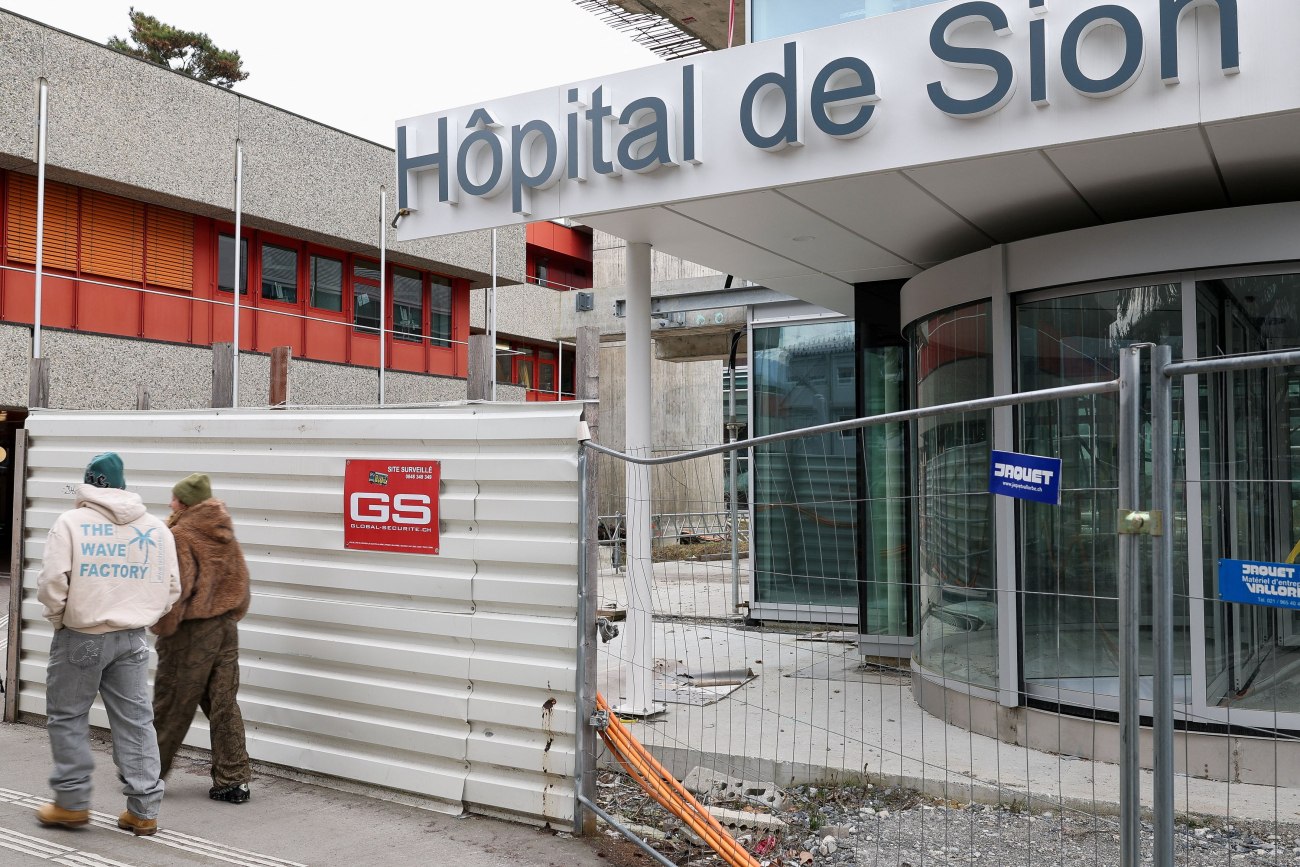 Το νοσοκομείο στην πόλη Σιόν της Ελβετίας, όπου έχουν μεταφερθεί τραυματίες