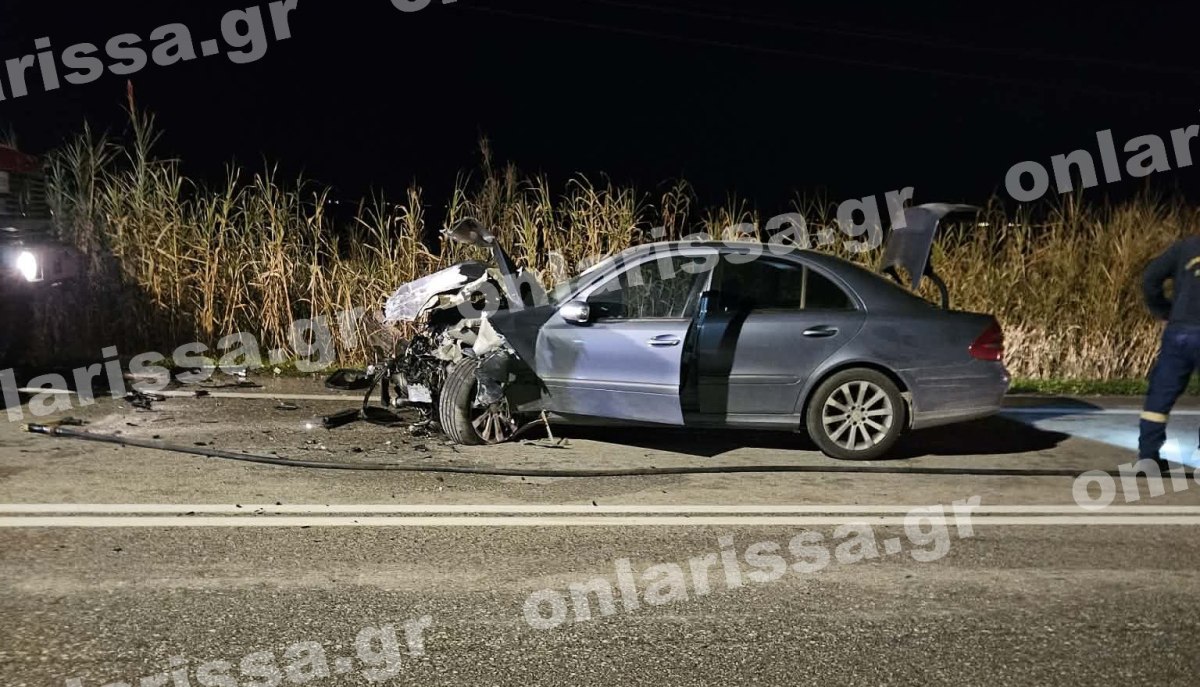 Λάρισα: Νεκρός 31χρονος σε σφοδρό τροχαίο ανήμερα των Φώτων
