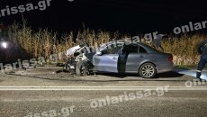 Λάρισα: Νεκρός 31χρονος σε σφοδρό τροχαίο ανήμερα των Φώτων