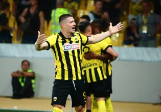 ΑΕΚ: Καρέ τερμάτων μετά από 25χρόνια – Ο Γιόβιτς έγραψε ιστορία κόντρα στον Παναθηναϊκό (pics, vids)