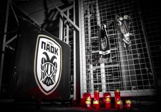 Η Τούμπα ντύθηκε στα μαύρα – Μεσίστιες σημαίες, κασκόλ και φαναράκια για τους αδικοχαμένους οπαδούς του ΠΑΟΚ (pics)