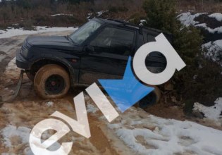 Εύβοια: Αίσιο τέλος για τέσσερις νέους που εγκλωβίστηκαν για ώρες στα χιόνια στην περιοχή της Λίμνης στη Σέττα