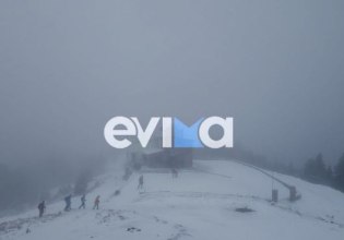 Εύβοια: Εγκλωβίστηκαν δύο νεαροί λόγω της έντονης χιονόπτωσης