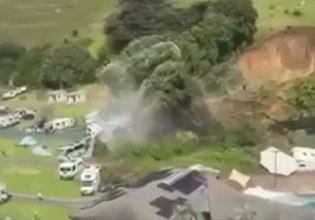 Νέα Ζηλανδία: Βίντεο από την στιγμή της κατολίσθησης που έθαψε μεγάλο τμήμα ενός κάμπινγκ – Δύο νεκροί