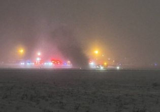 ΗΠΑ: Ιδιωτικό αεροσκάφος με 8 επιβαίνοντες συνετρίβη και τυλίχτηκε στις φλόγες σε αεροδρόμιο του Μέιν