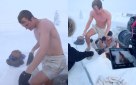 Ολλανδός YouTuber βουτάει στο νερό στη Σιβηρία με το θερμόμετρο να γράφει -52 βαθμούς Κελσίου