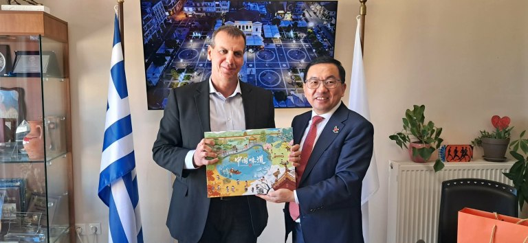 Επίσκεψη του Πρέσβη της Κίνας στον Δήμαρχο Σπάρτης