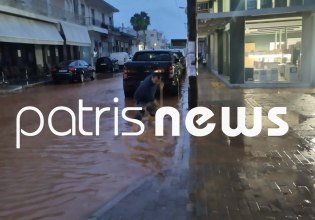 Κακοκαιρία Kristin: Προβλήματα στην Ηλεία – Κατολισθήσεις και πλημμυρισμένοι δρόμοι