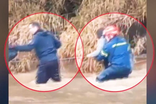 Κακοκαιρία: Δραματική διάσωση δύο εγκλωβισμένων σε ΙΧ που παρασύρθηκε από ρέμα στα Σπάτα