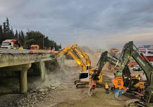 Fly Over: Κατεδαφίζεται η γέφυρα Πανοράματος στη Θεσσαλονίκη – Εκτός κυκλοφορίας ο περιφερειακός