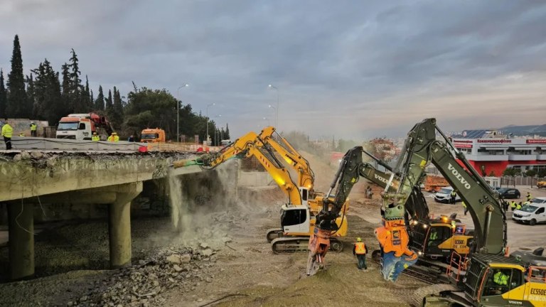 Fly Over: Κατεδαφίζεται η γέφυρα Πανοράματος στη Θεσσαλονίκη – Εκτός κυκλοφορίας ο περιφερειακός