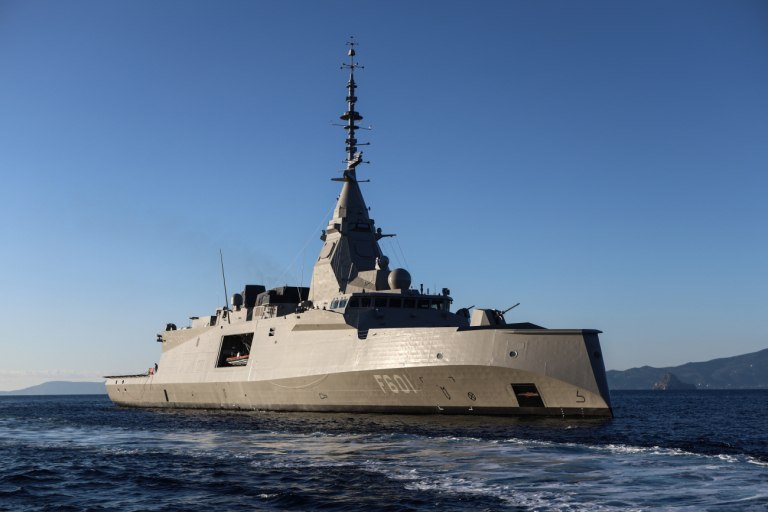 Live η τελετή υποδοχής της πρώτης φρεγάτας Belharra «Κίμων»