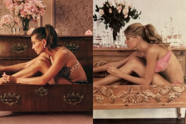 Η Χέιλι Μπίμπερ αναβιώνει την παιχνιδιάρικη καμπάνια της Ζιζέλ Μπούντχεν για την Victoria’s Secret