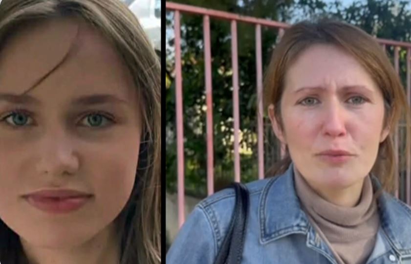 εικόνα που δείχνει τη 16χρονη Λόρα και τη μητέρα της, οι οποίες μοιάζουν πάρα πολύ μεταξύ τους