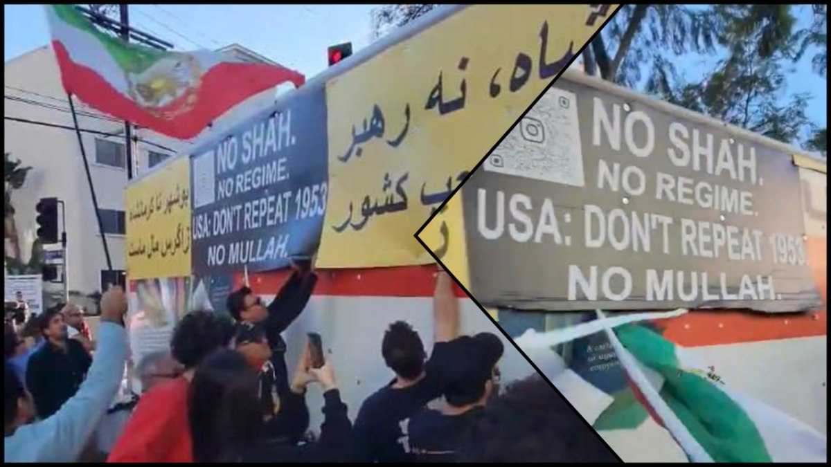 Φορτηγό με συνθήματα για το Ιράν χτύπησε φιλομοναρχικούς διαδηλωτές στο Λος Άντζελες [Βίντεο]