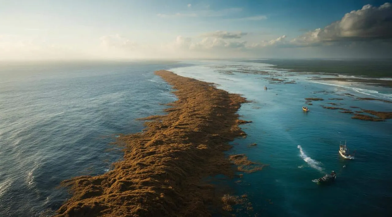 Μια καφέ λωρίδα 8.000 χιλιομέτρων απλώνεται στον Ατλαντικό και προκαλεί ανησυχία