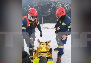 Καρέ καρέ η διάσωση 4 από τους 8 εγκλωβισμένους ορειβάτες στον Ταΰγετο