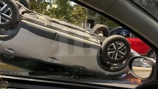 Τροχαίο με ανατροπή οχήματος στη Μιχαλακοπούλου – Απεγκλωβίστηκε ο οδηγός