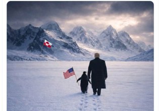 Τραμπ: Συνοδεία… πιγκουίνου οδεύει προς τη Γροιλανδία – Μπέρδεψε τα ημισφαίρια