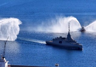 Φρεγάτα «Κίμων»: Η εντυπωσιακή άφιξη της Belharra στον ναύσταθμο της Σαλαμίνας