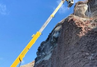 Σαντορίνη: Σε πλήρη εξέλιξη το μεγάλο έργο στα πρανή