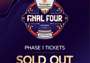 Final Four Euroleague: Εξαντλήθηκαν σε πέντε λεπτά τα πρώτα διαθέσιμα εισιτήρια
