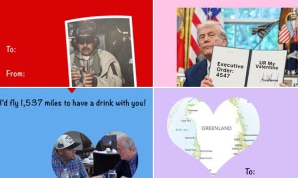 Ο Λευκός Οίκος έκανε τον Μαδούρο και τη Γροιλανδία… κάρτες για τον Άγιο Βαλεντίνο