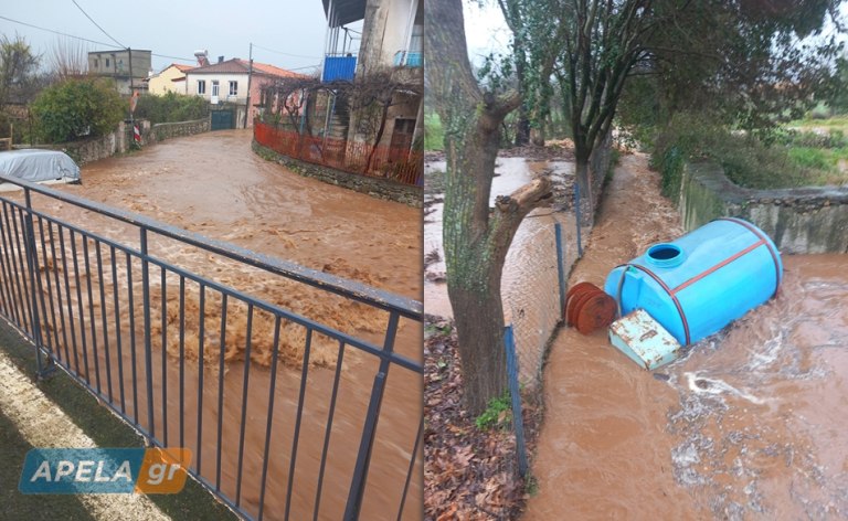 Κακοκαιρία – Εικόνες καταστροφής στη Λακωνία – Μεγάλες ζημιές από χείμαρρους στα χωριά του Ταΰγετου